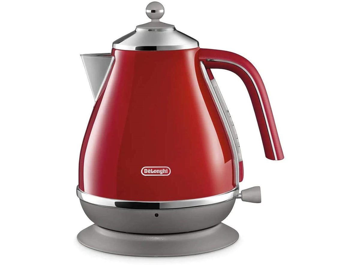 DeLonghi 1.7L Tokyo Red Cordless Electric Hot Water Kettle 3000