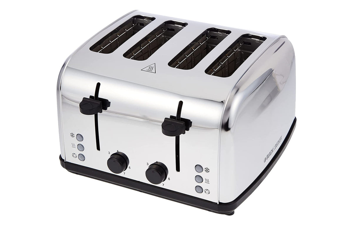 Black & Decker 4 Slice Toaster Stainless Steel ET304 Bondy Export