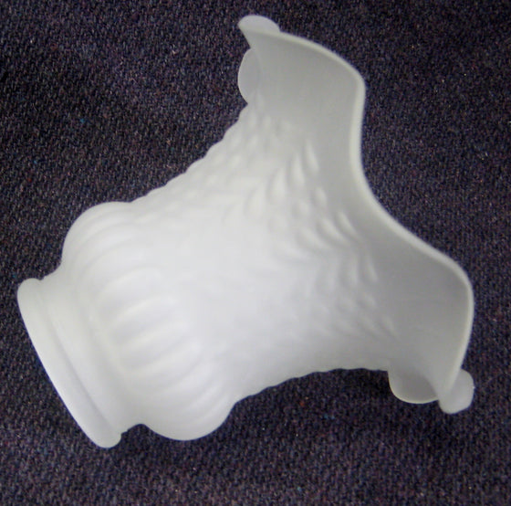 Frosted Fluted Tulip Glass Shades for Ceiling Fan Lights