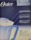 Oster Replacement Plastic Jar with Lid for Blender 4890