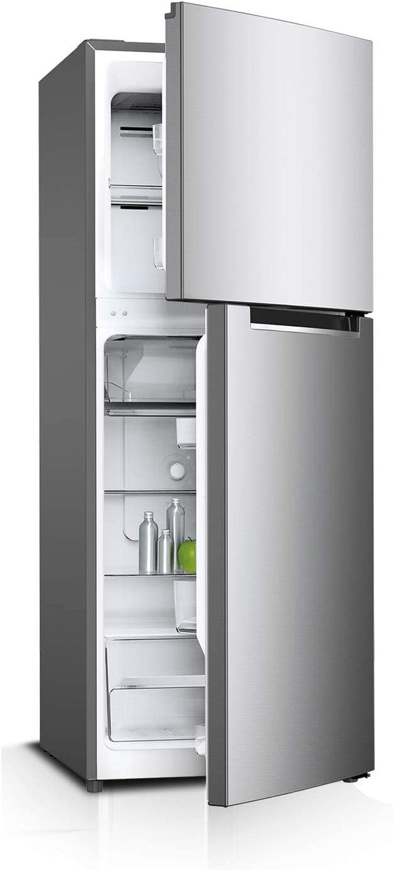 220 Volts Sharp 9.5 cu.ft. Top Mount Refrigerator Silver SJ-HM270