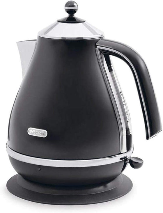 DeLonghi Icona Collection 1.7L Cordless 220 Volt Electric Hot Water Kettle 2000 Watts KBO2001