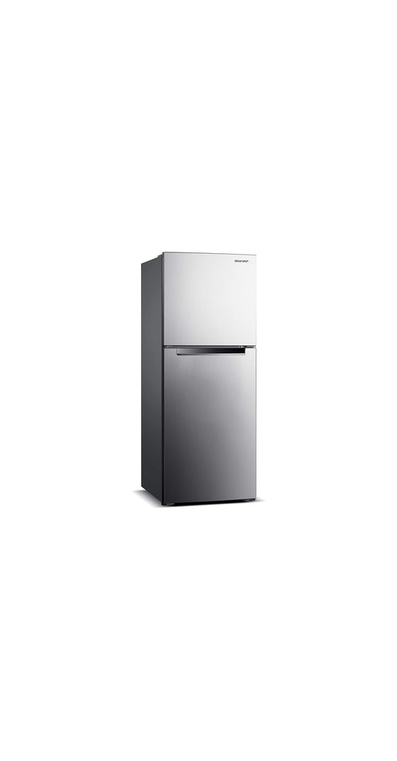 220 Volts Sharp 9.5 cu.ft. Top Mount Refrigerator Silver SJ-HM270