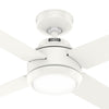 Hunter Greta 52" Ceiling Fan w/Integrated Light Kit 4 Blades 52753 / 52640 / 52641