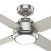 Hunter Greta 52" Ceiling Fan w/Integrated Light Kit 4 Blades 52753 / 52640 / 52641