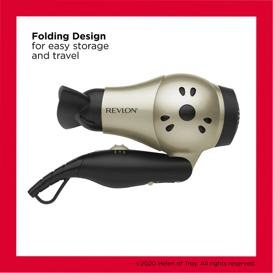 Revlon Ionic Folding Travel Hair Dryer w/Air Concentrator 1875 Watts RVDR5005