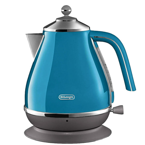 DeLonghi Icona Collection 1.7L Cordless 220 Volt Electric Hot Water Kettle 2000 Watts KBO2001