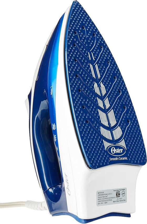 Oster Steam Iron Aerodynamic Ceramic Soleplate Auto Shut-off Self Clean 2200 Watts GCSTSP6203