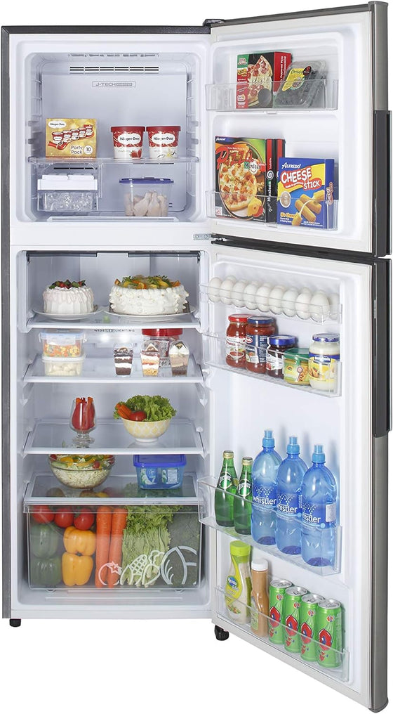 220 Volts Sharp 15 cu.ft. Top Mount Refrigerator Stainless Steel SJ-S430