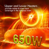 Powerpac 10L 4 Slice Electric Toaster Oven 650 Watts PPT38