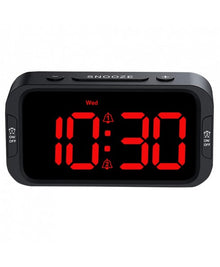  Riptunes 1.4" Digital Alarm Clock with Dual Wake WAS142K Worldwide Dual Voltage