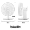 Westinghouse Rechargeable 7" Desk Fan Integrated Night Light WSFRE134