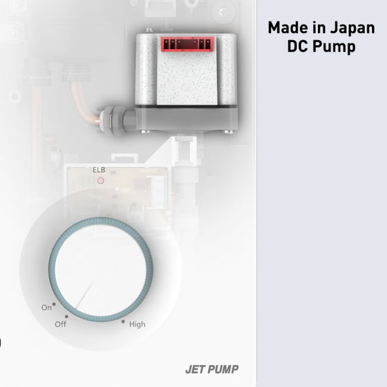 Panasonic Home Shower Water Heater System with Jet Pump DH-3VP1