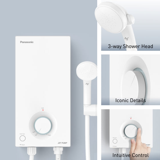 Panasonic Home Shower Water Heater System with Jet Pump DH-3VP1
