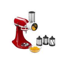  KitchenAid 5 Qt. Artisan Mixer 220V with Fresh Prep Slicer/Shredder Attachment 5KSM150FBEER Empire Red