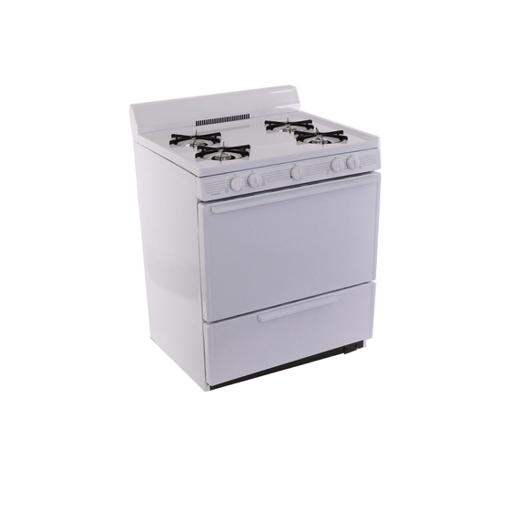 Premier 30" Freestanding Cordless Gas Range 4 Burners Battery Ignition BFK100