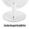 Westinghouse Rechargeable 7" Desk Fan Integrated Night Light WSFRE134