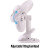 Westinghouse Rechargeable 2 in 1 Clip-on 6" Desk Fan WSFRE152