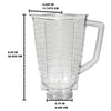 Oster Replacement Plastic Jar with Lid for Blender 4890