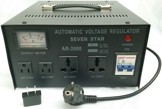 Seven Star Auto-Regulator 2000 Watt Transformer AR-2000