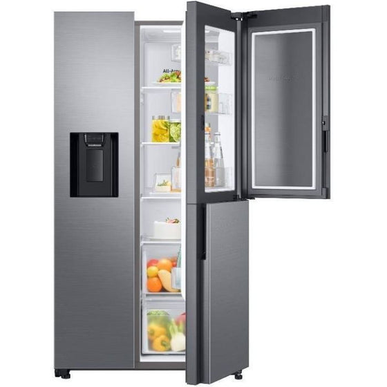 Samsung 22 cu.ft. Side by Side Refrigerator Stainless Steel w/Dispenser and Food Showcase RH65A5401