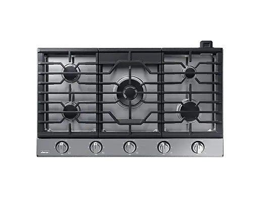 Dacor Transitional 36" Stainless Steel Gas Cooktop 5 Burners DTG36P875NS