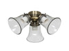 Hunter 3 Light Flush Mount Fitter Light Kit 24310 / 24316 / 24318 / 24319
