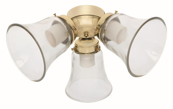 Hunter 3 Light Flush Mount Fitter Light Kit 24310 / 24316 / 24318 / 24319