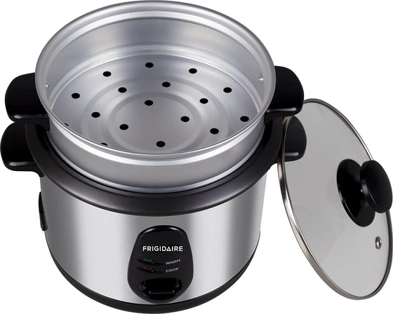 220 Volts Frigidaire 0.6L Stainless Steel Rice Cooker w/Separate Steamer Tray  FD9006