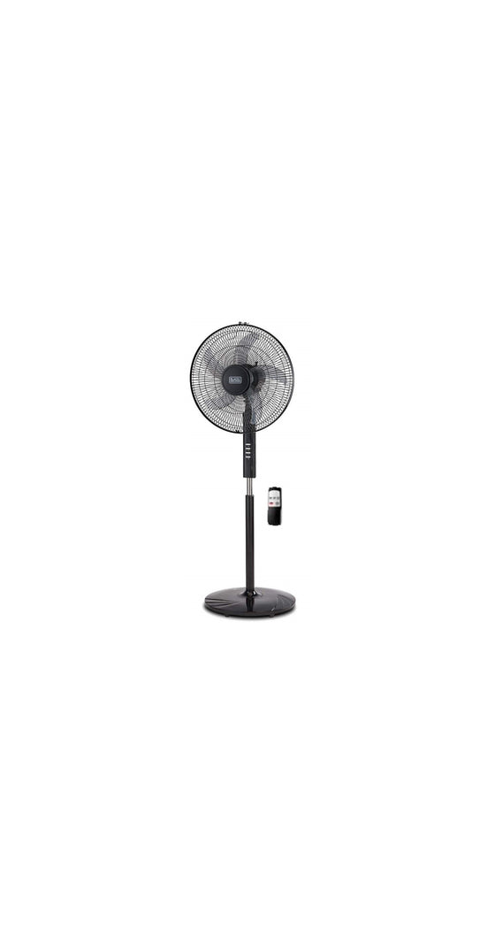 Black & Decker 16" Oscillating Stand Fan with Remote Control and Timer FS1620R