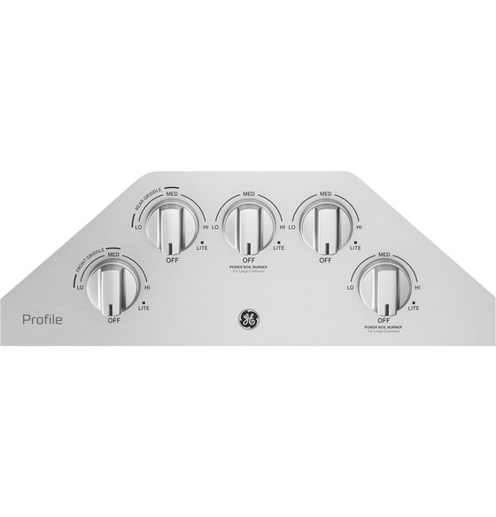 GE 30" Stainless Steel Gas Cooktop 5 Burners 18,000 BTU Tri-Ring PowerBoil Burner PGP9030SLSS