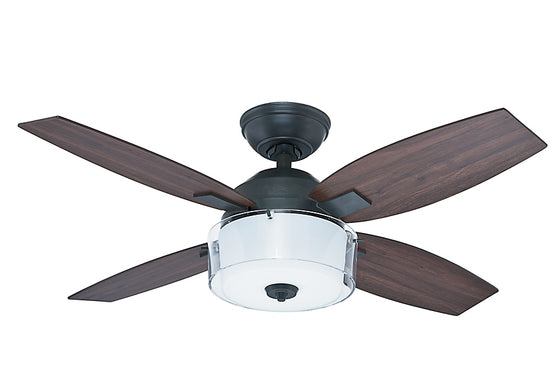 Hunter Central Park 42" Ceiling Fan w/Integrated Light Kit 4 Blades 50618 / 50619