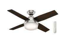  Hunter Dante 44" Ceiling Fan w/Built-In Light 4 Blades 50628 / 50629