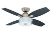 Hunter Central Park 42" Ceiling Fan w/Integrated Light Kit 4 Blades 50618 / 50619